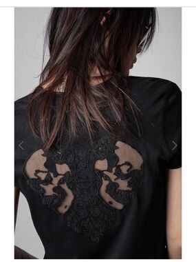 Zadig Voltaire 🖤 lace back tee